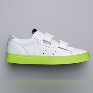 Like New 👀 Adidas Women’s Sleek White / Neon Sole